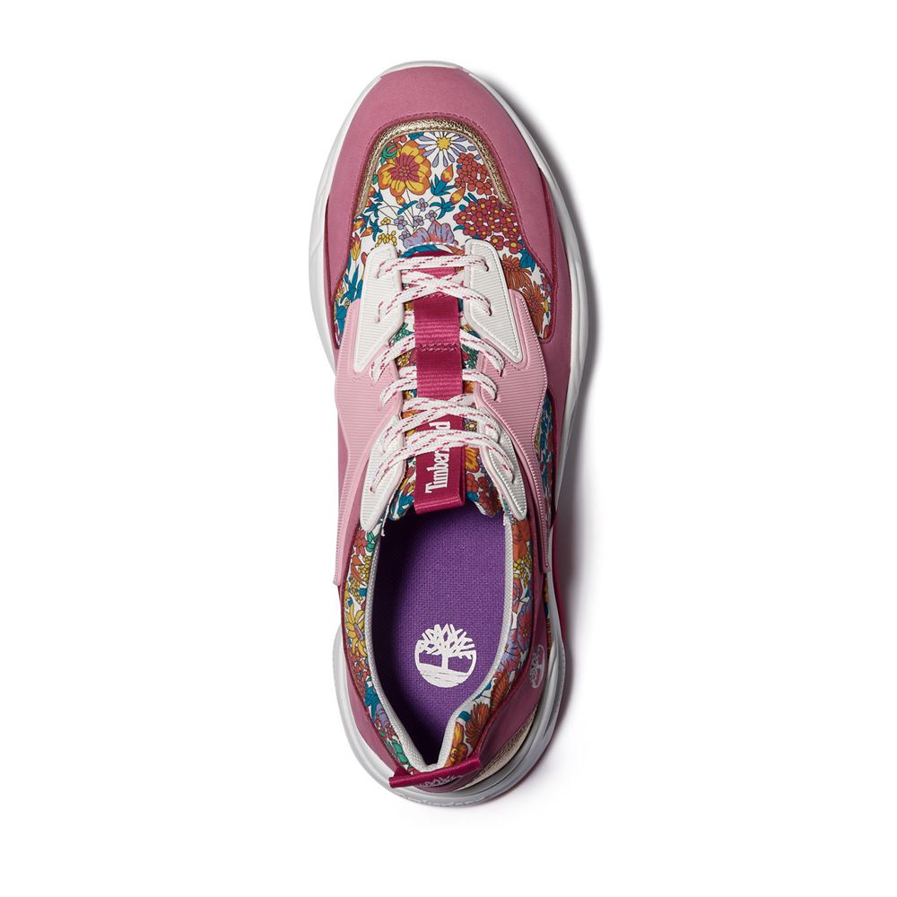 Zapatillas Timberland Mujer Delphiville Made With Liberty Fabric Rosas - Chile LJD-704823